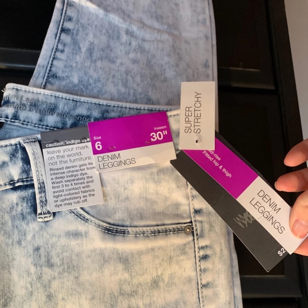 Denim jeggings